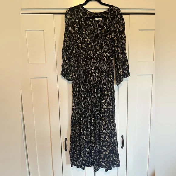 Doên Zinnia Dress, Scroll Print, Midi, Size M - Picture 5 of 12